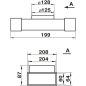 Тройник воздуховода для плоских и круглых каналов 60х204х125 мм ZERNBERG 832 (10232991) - Фото 2