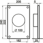 Пластина воздуховода настенная для круглых каналов с фланцем d100 мм ZERNBERG 150 (10232071) - Фото 2