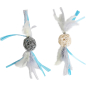 Игрушка для кошек PETPARK Мячики плетеные с перьями 2 штуки (TOY99941-VA)