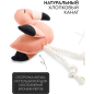 Игрушка для собак MR.KRANCH Фламинго с канатом и пищалкой 24х13,5х6 см персиковый (MKR80262) - Фото 3