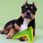 Игрушка для собак MR.KRANCH Бумеранг с пищалкой 34х28,5х6,5 см зеленый (MKR80241) - Фото 2