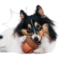 Игрушка для собак MR.KRANCH Орех с пищалкой аромат сливок 8,5x10 см коричневый (MKR000191) - Фото 6