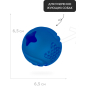 Игрушка для собак MR.KRANCH Мяч с ароматом курицы 6,5 см синий (MKR001115) - Фото 6