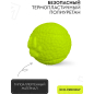 Игрушка для собак MR.KRANCH Мяч с лапкой 8 см неон желтый (MKR000212) - Фото 6