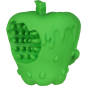 Игрушка для собак MR.KRANCH Яблоко с пищалкой аромат курицы 10 см зеленый (MKR000402)