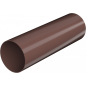Труба ПВХ ТЕХНОНИКОЛЬ Оптима 80 мм темно-коричневый 3 м (054442)