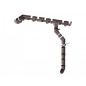 Колено трубы 135° ПВХ ТЕХНОНИКОЛЬ ОПТИМА 80 мм темно-коричневый (054437) - Фото 2