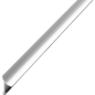 Профиль декоративный алюминиевый ЛУКА внутренний 2700х10х10 серебро (ПК 06-1.2700.01л)