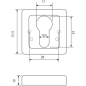 Накладки на цилиндр Code Deco DP-C-22-BLM (00028241) - Фото 2