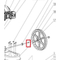 Втулка проставочная колеса левого для газонокосилки ECO LG-820 (624003)