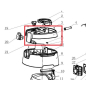 Крышка корпуса верхняя для пылесоса BULL AS3001 (SDY-30L-05)