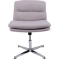 Кресло компьютерное AKSHOME Andre светло-серый букле CM2023-8/хром (105414) - Фото 3
