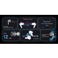 Наушники-гарнитура беспроводные TWS HONOR Choice Earbuds X5 Pro Gray - Фото 28