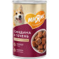 Влажный корм для собак МНЯМС Здоровые суставы говядина и печень в соусе консервы 400 г (705007)