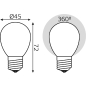Лампа светодиодная филаментная E27 GAUSS Globe Opal milky 5 Вт 2700K (105202105) - Фото 6