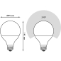 Лампа светодиодная E27 GAUSS G95 16 Вт 4100K (105102216) - Фото 5