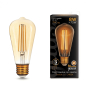 Лампа светодиодная филаментная E27 GAUSS ST64 8 Вт 2400K (157802008)