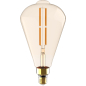 Лампа светодиодная филаментная Е27 GAUSS 6 Вт 2700К golden straight (157802118)