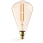Лампа светодиодная Е27 Gauss Filament ST164 6 Вт 2700К golden straight (157802118) - Фото 2