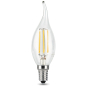 Лампа светодиодная филаментная E14 GAUSS tailed 7 Вт 4100K (104801207)