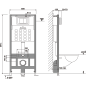 Унитаз с инсталляцией 6 в 1 ROXEN StounFix Slim (964008) - Фото 9