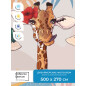 Фотообои флизелиновые ФАБРИКА ФРЕСОК  Веселые жирафы 500x270 см (255270) - Фото 4