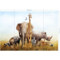 Фотообои флизелиновые ФАБРИКА ФРЕСОК Африканские звери 400x270 см (484270) - Фото 7