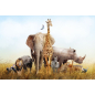 Фотообои флизелиновые ФАБРИКА ФРЕСОК Африканские звери 400x270 см (484270)