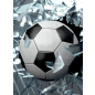 Фотообои флизелиновые ФАБРИКА ФРЕСОК Футбольный мяч разбивает стекло 150x100 см (711150) - Фото 2