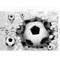 Фотообои флизелиновые ФАБРИКА ФРЕСОК Футбольные мячи из стены 400x270 см (724270) - Фото 7