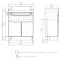 Тумба с умывальником VOLNA Lake 70.2D.1Y (tnLAKE70.2D.1Y-01-1) - Фото 4
