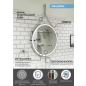 Зеркало для ванной с подсветкой КОНТИНЕНТ Millenium White LED D800 (ЗЛП1706) - Фото 5