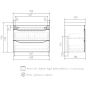 Тумба с умывальником VOLNA Lake 70.2Y (tpLAKE70.2Y-01-1) - Фото 4