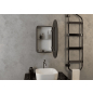 Шкаф с зеркалом для ванной КОНТИНЕНТ Elmage Black LED 45 (МВК049) - Фото 10