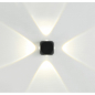 Светильник накладной настенный 4x2 Вт 4000K IMEX Cross черный (IL.0014.0016-4 BK) - Фото 2