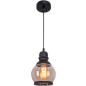 Светильник подвесной IMEX черный, серый дымчатый (MD.0168-1-P BK)