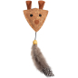 Игрушка для кошек TRIOL Мышка с перьями 6,5x18 см (22171046)