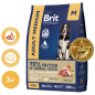Сухой корм для собак BRIT Premium Medium телятина и индейка 3 кг (5063161) - Фото 2