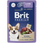 Влажный корм для собак BRIT Premium ягненок в соусе пауч 85 г (5053421)