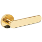 Ручка дверная на розетке CEBI Ova глянцевое золото (571010111)