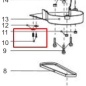 Винт-саморез для газонокосилки MAKITA ELM4610, ELM4611, PLM4612 (671001045)