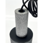 Подвесной светильник цилиндрический под лампу E27 с металлической сеткой, иск.камень, серый, IP20 (21407) - Фото 5