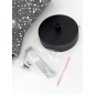 Подвесной светильник конусный под лампу E27 иск.камень, цвет черн гранит, IP20 (21403) - Фото 6