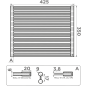 Решетка для раковины 42,5х35 см OMOIKIRI ROLL-01-LG (4997001) - Фото 2