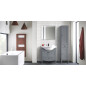 Шкаф-пенал для ванной BELUX Афины П 35-01 железный серый матовый - Фото 4