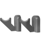Комплект кронштейнов с дюбелями ROYAL THERMO Design 80 серебристые (RTD80S) - Фото 2