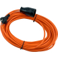 Удлинитель-шнур 20 м 1 розетка GLANZEN оранжевый (ES-20-005) - Фото 2