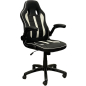 Кресло компьютерное SITUP Vega экокожа Black /White (5703)