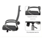 Кресло компьютерное SITUP Mark экокожа Black / Black (5864) - Фото 10