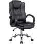 Кресло компьютерное SITUP Rapid chrome экокожа Black / Black (5870)